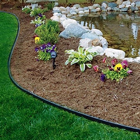 cheap easy edging for large areas